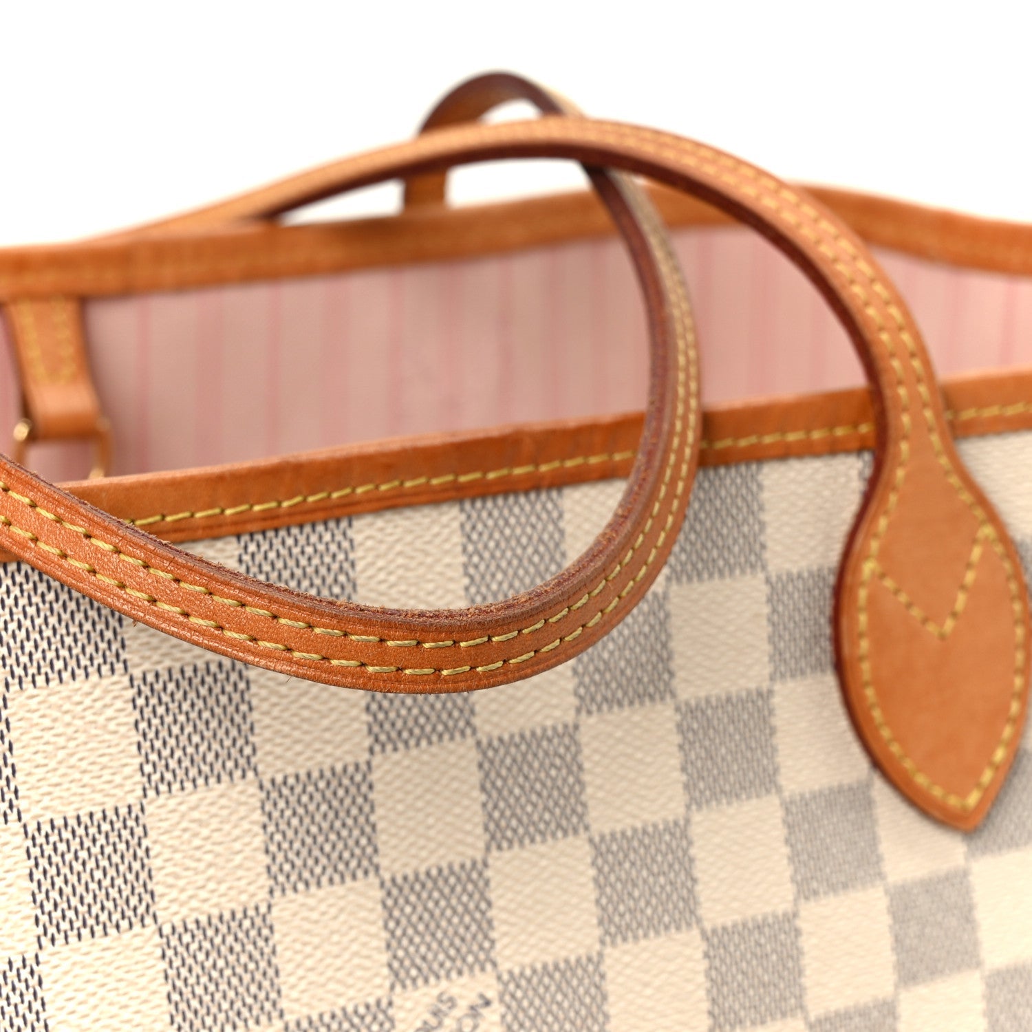 Louis Vuitton Damier Azur Neo Neverfull MM Rose Ballerine