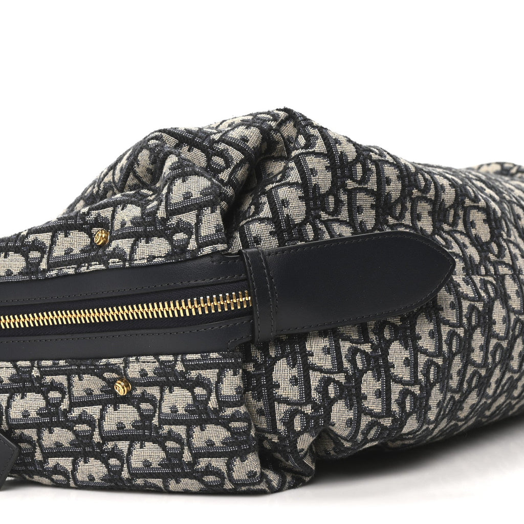 Christian Dior Oblique Large D-Journey Bag Blue