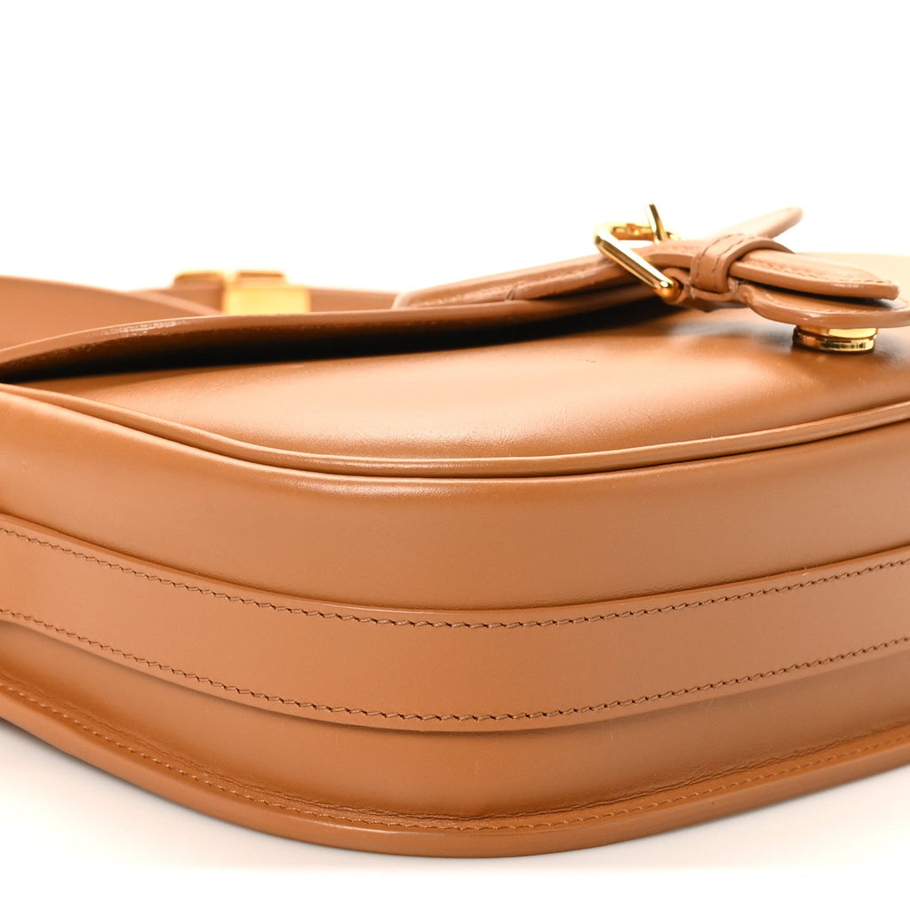 Christian Dior Box Calfskin Medium Bobby Flap Camel