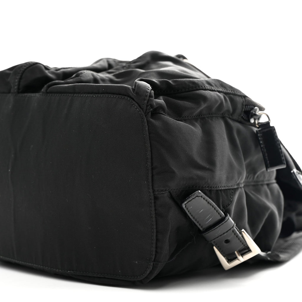 Prada Nylon Vela Medium Backpack Black