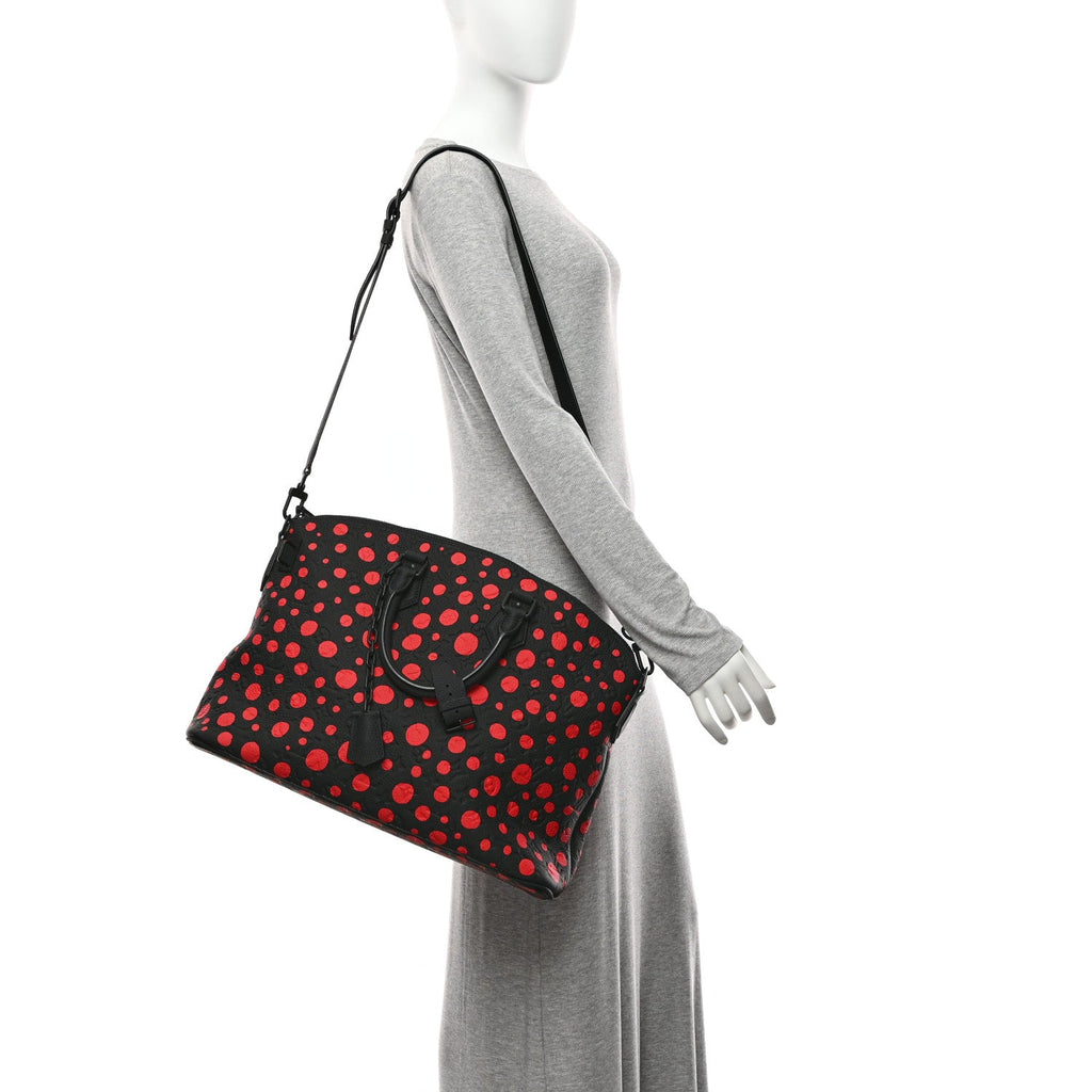 Louis Vuitton LV X YK Taurillon Lock It MM Black Red