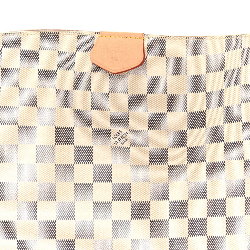 Louis Vuitton Damier Azur Graceful MM Rose Ballerine