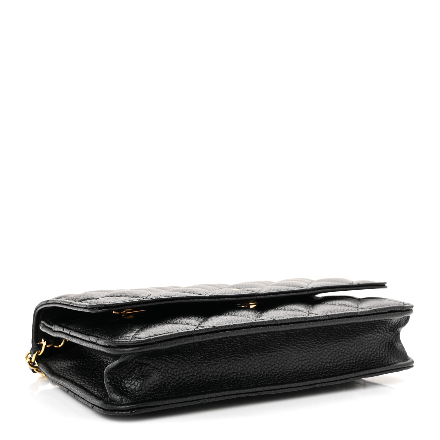Chanel Caviar Quilted Wallet on Chain WOC Black