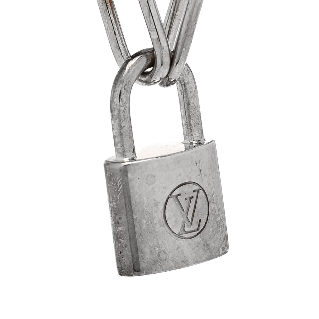 Louis Vuitton X Virgil Abloh Sterling Silver Lockit Bracelet Blue Yellow