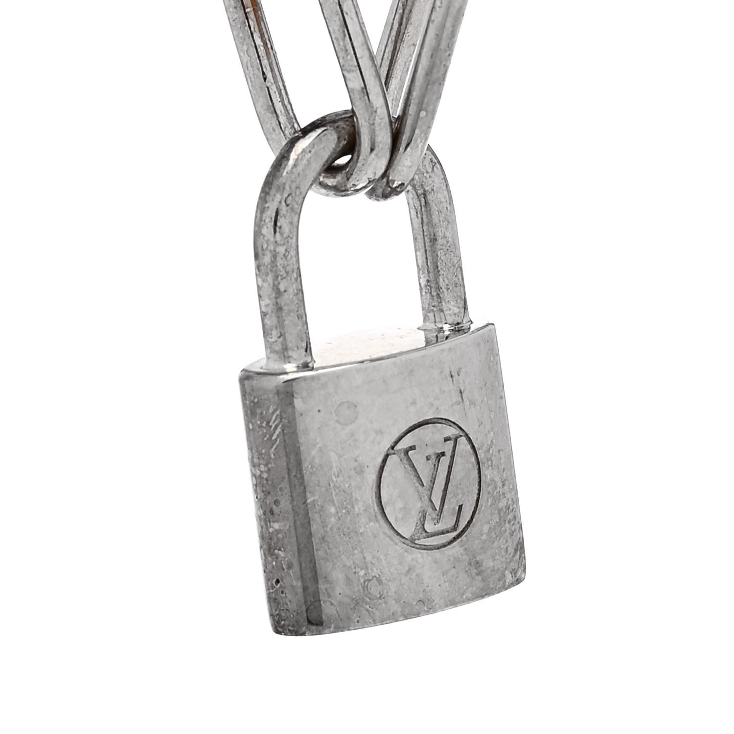 Louis Vuitton X Virgil Abloh Sterling Silver Lockit Bracelet Blue Yellow