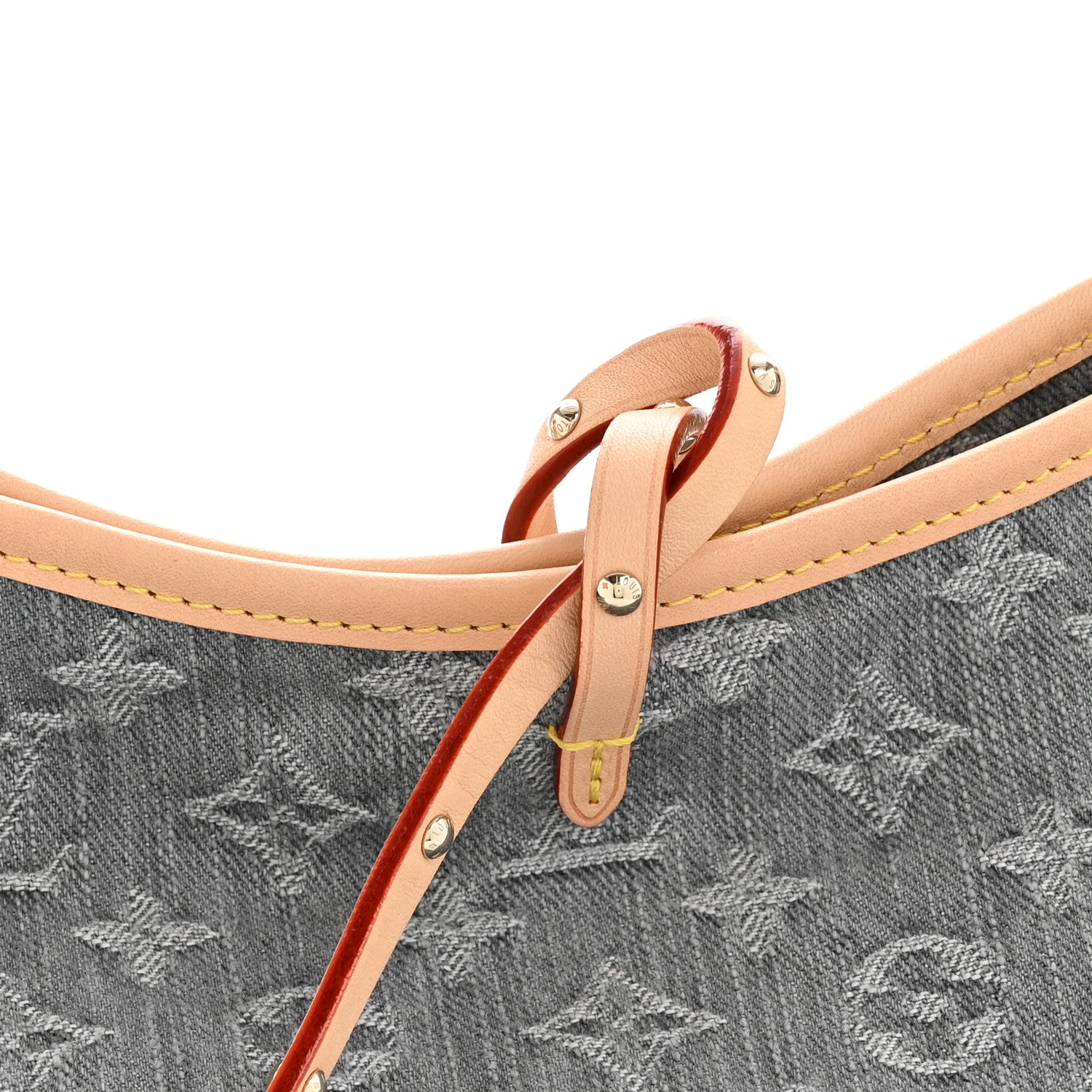 Louis Vuitton Monogram Denim CarryAll MM Washed Grey