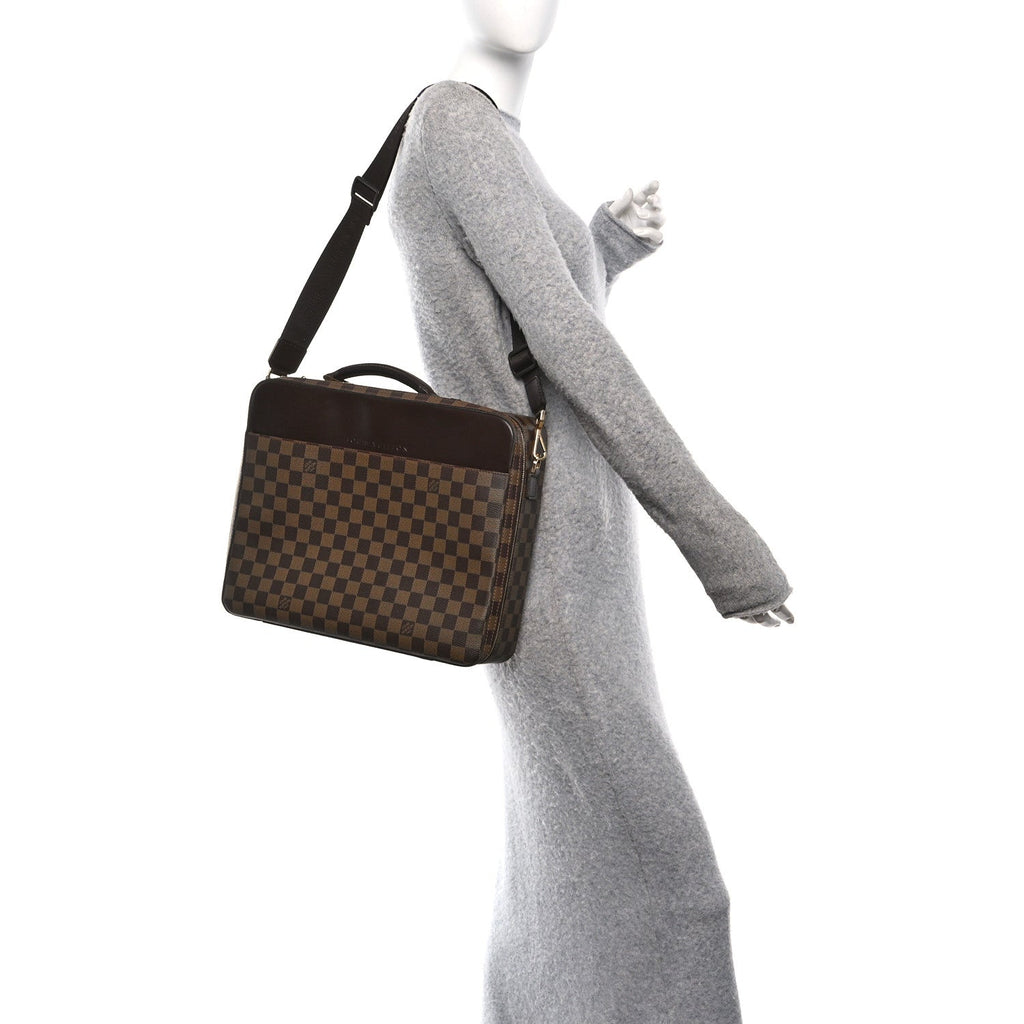 Louis Vuitton Damier Ebene Porte Ordinateur Sabana Computer Case