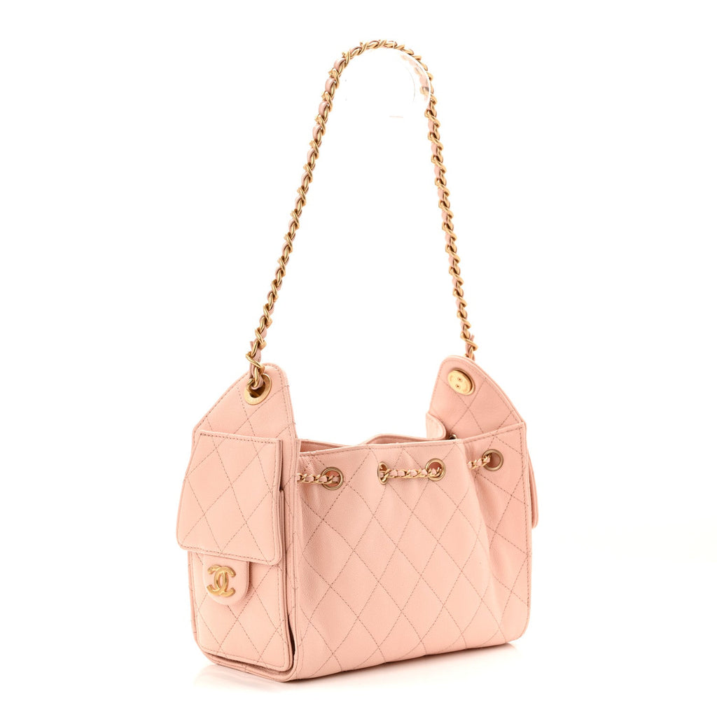 Chanel Caviar Quilted Mini Chanel 25 Handbag Light Pink