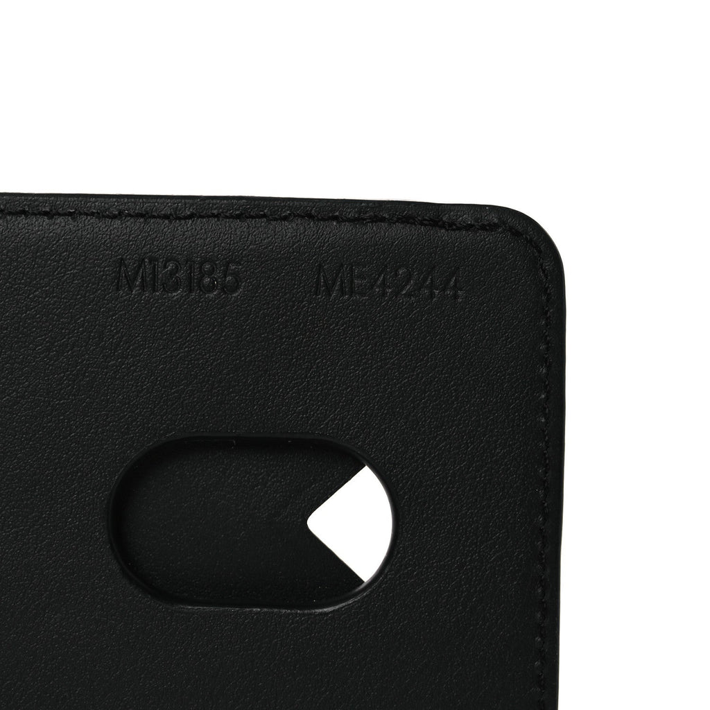 Louis Vuitton Monogram Macassar Magnetic Card Holder Black