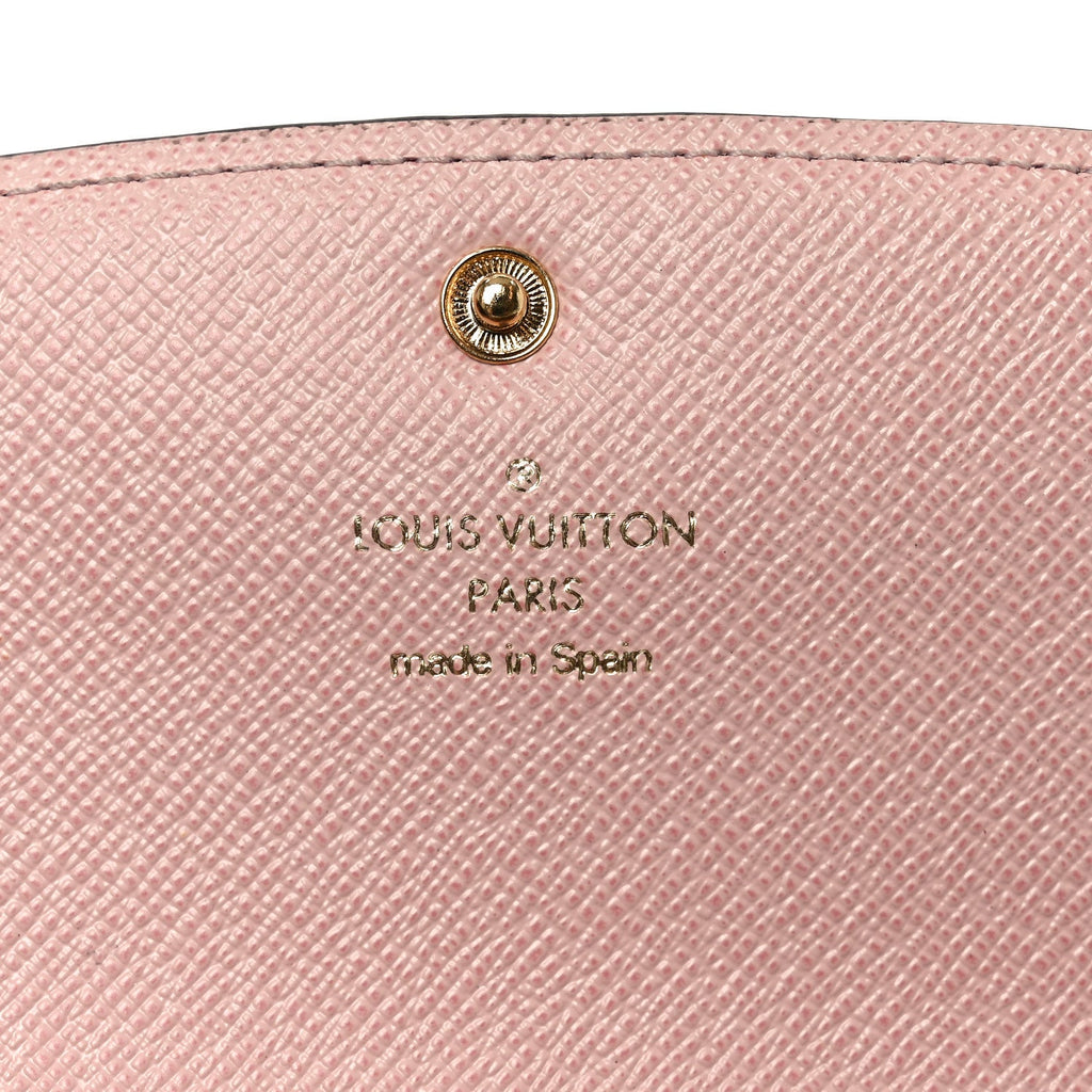 Louis Vuitton Monogram Emilie Wallet Rose Ballerine