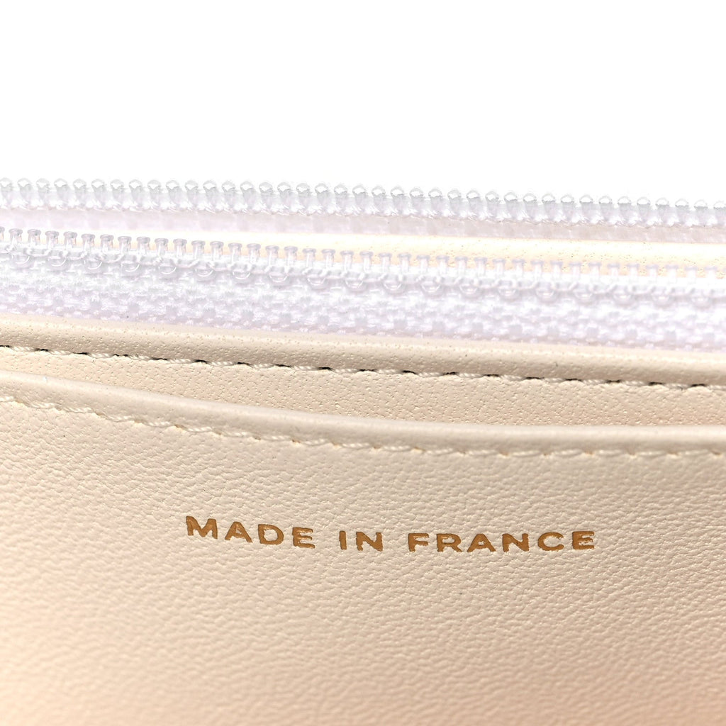 Chanel Lambskin Quilted Book Wallet On Chain WOC Black