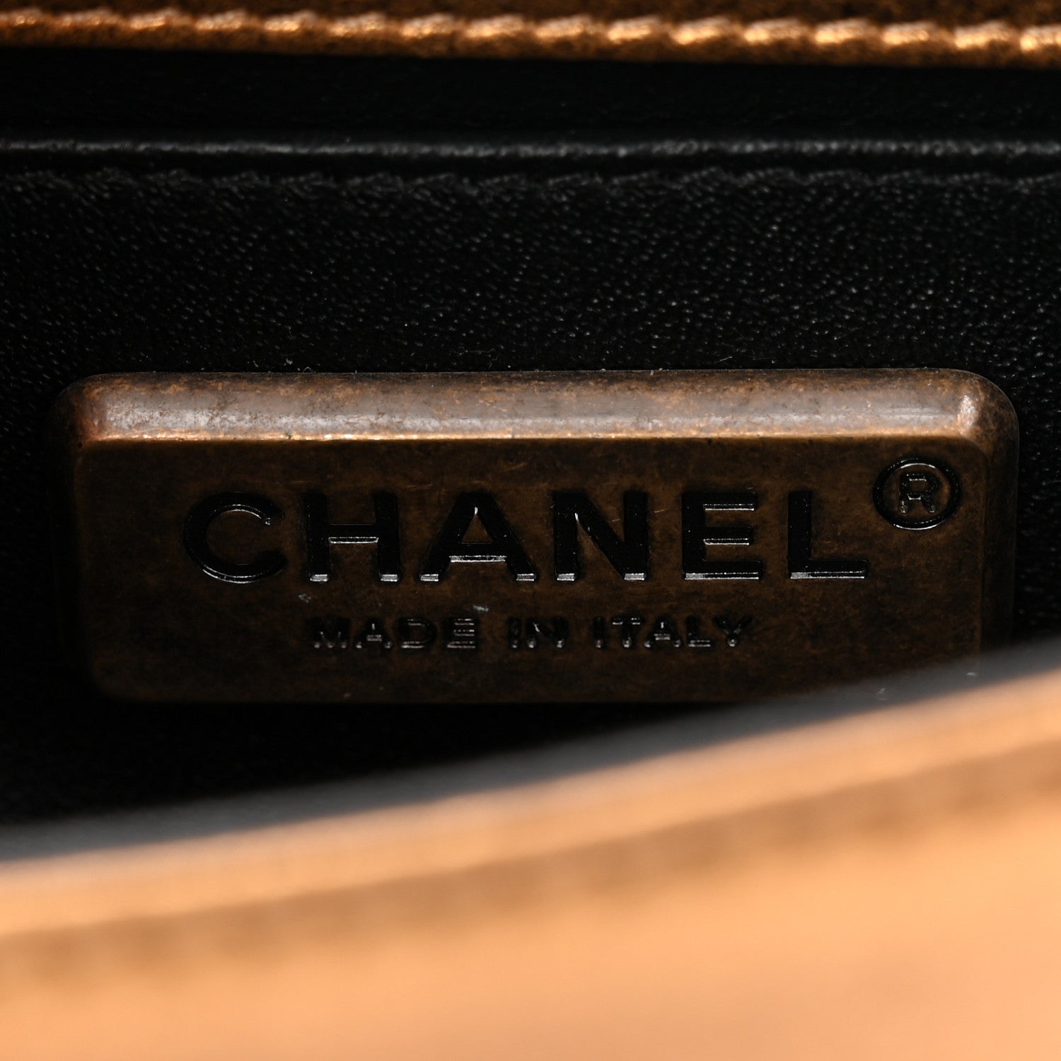 Chanel Galuchat Stingray Mini Boy Flap Gold