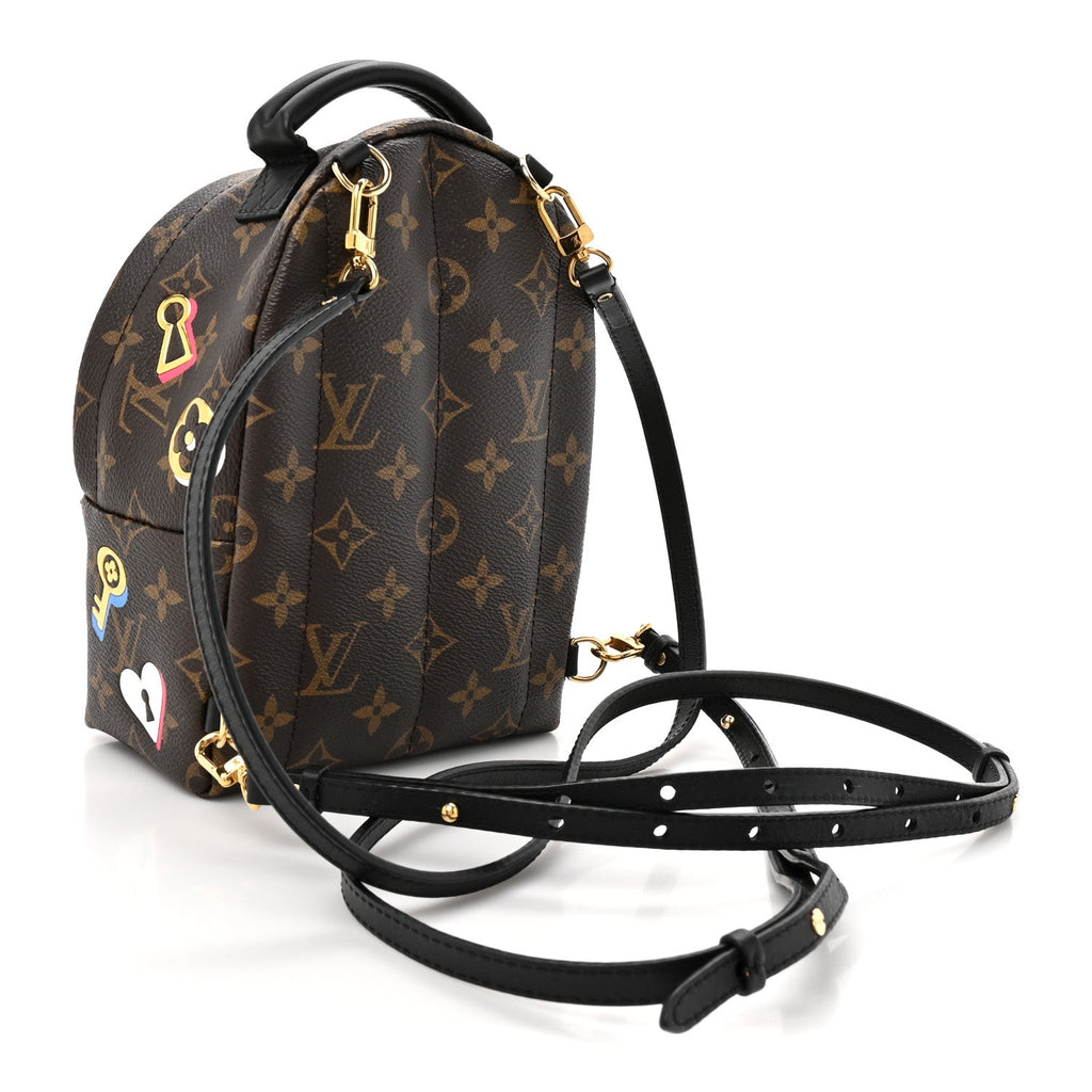 Louis Vuitton Monogram Love Lock Palm Springs Backpack Mini