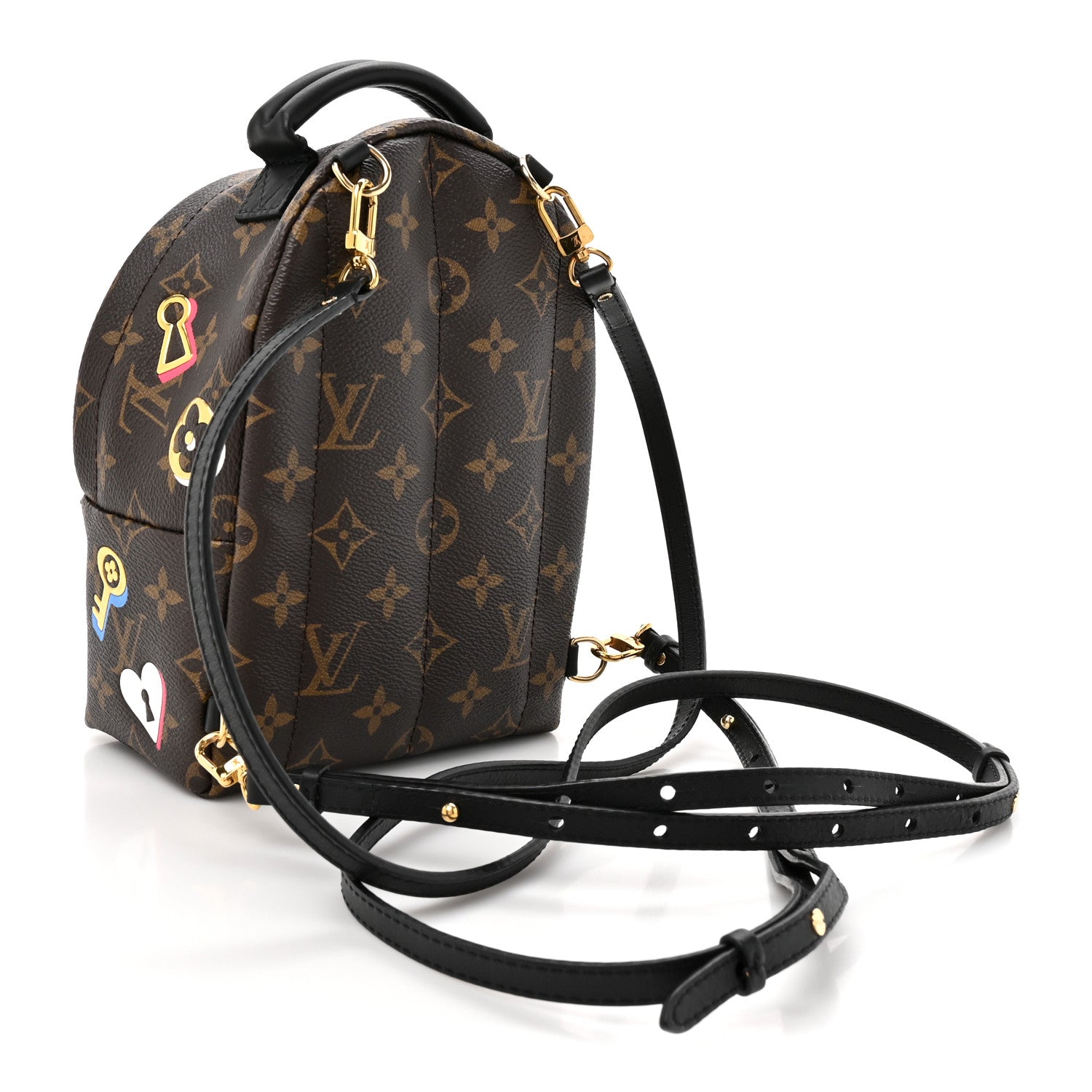 Louis Vuitton Monogram Love Lock Palm Springs Backpack Mini