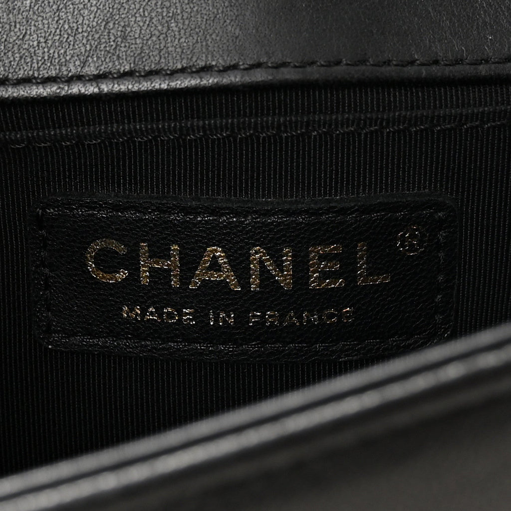Chanel Lambskin Quilted Small Boy Flap Black