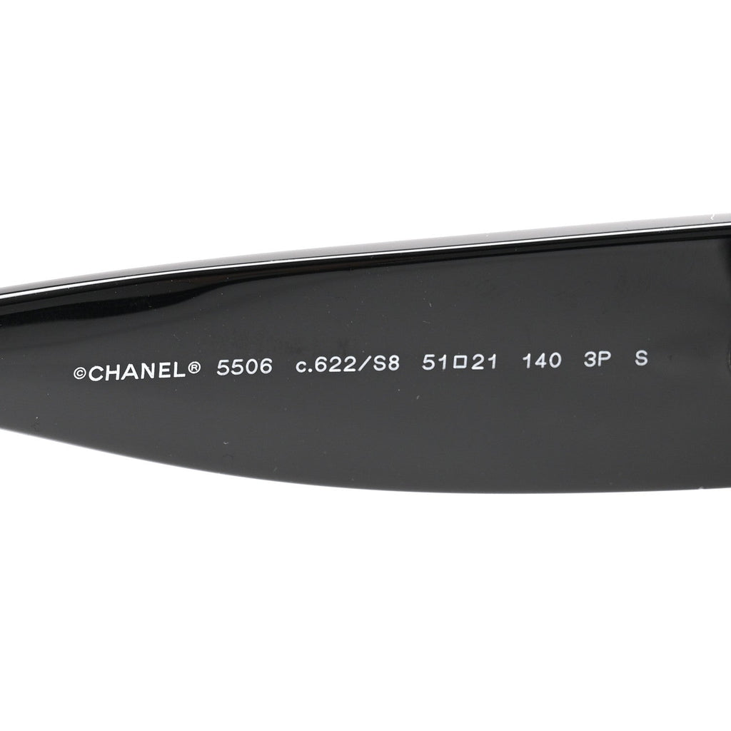 Acetate Polarized Square Sunglasses 5506 Black