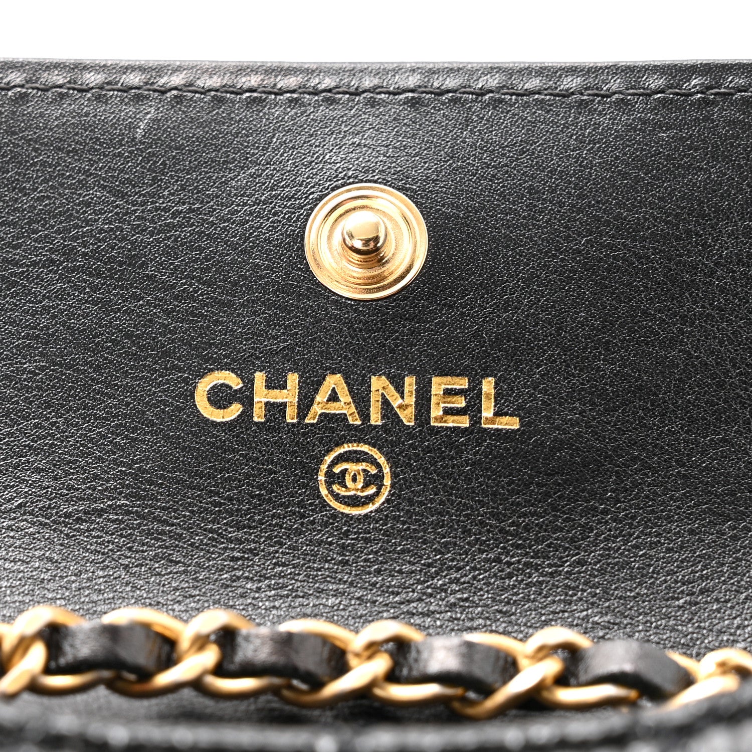 Chanel Shiny Aged Calfskin Quilted Waist Belt Bag Black