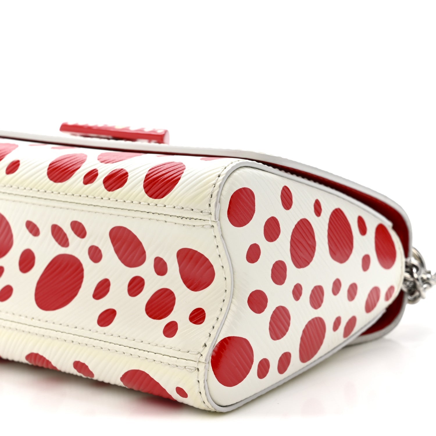 Louis Vuitton LV X YK Epi Infinity Dots Twist Shoulder Bag PM White Red