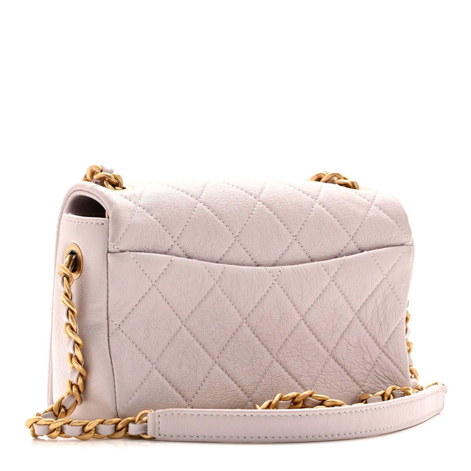 Chanel Shiny Lambskin Quilted Small Fashion Therapy Flap Bag Lilac