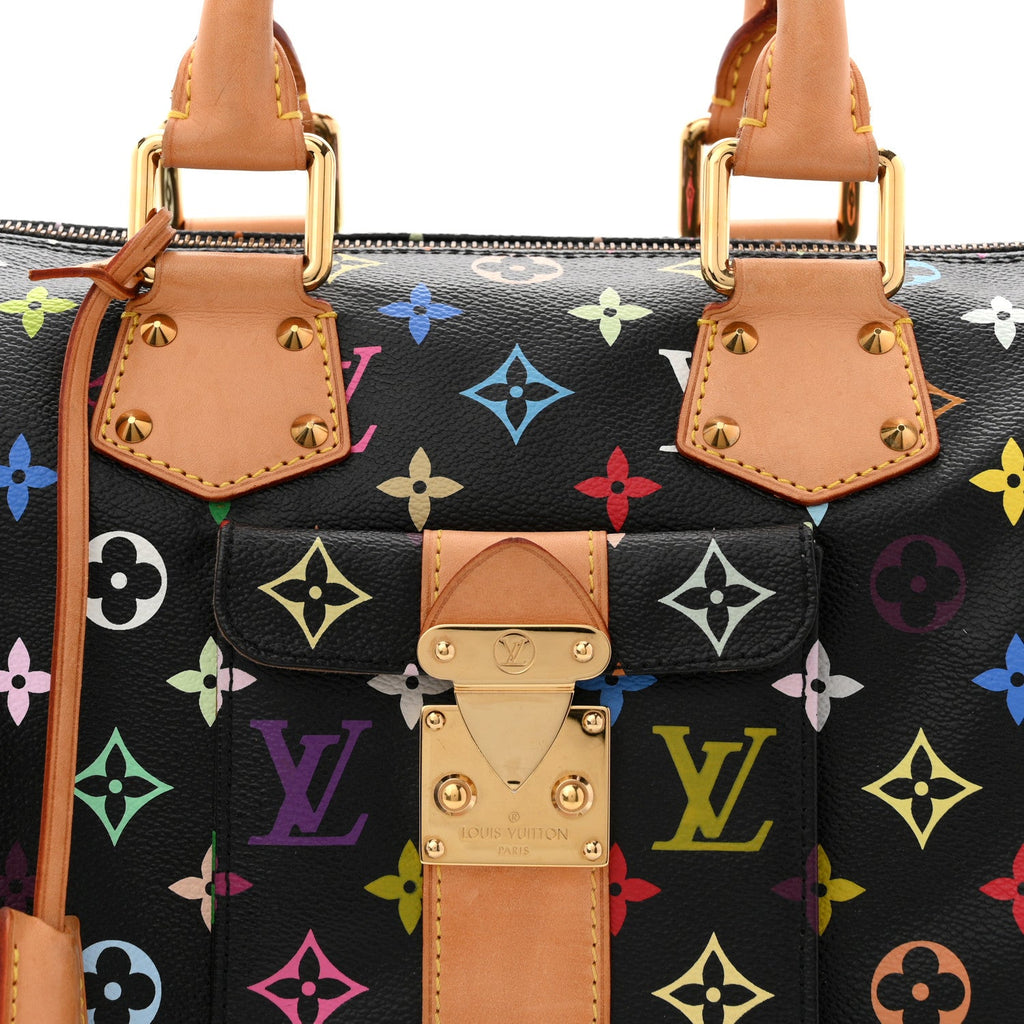 Louis Vuitton Monogram Multicolor Speedy 30 Black