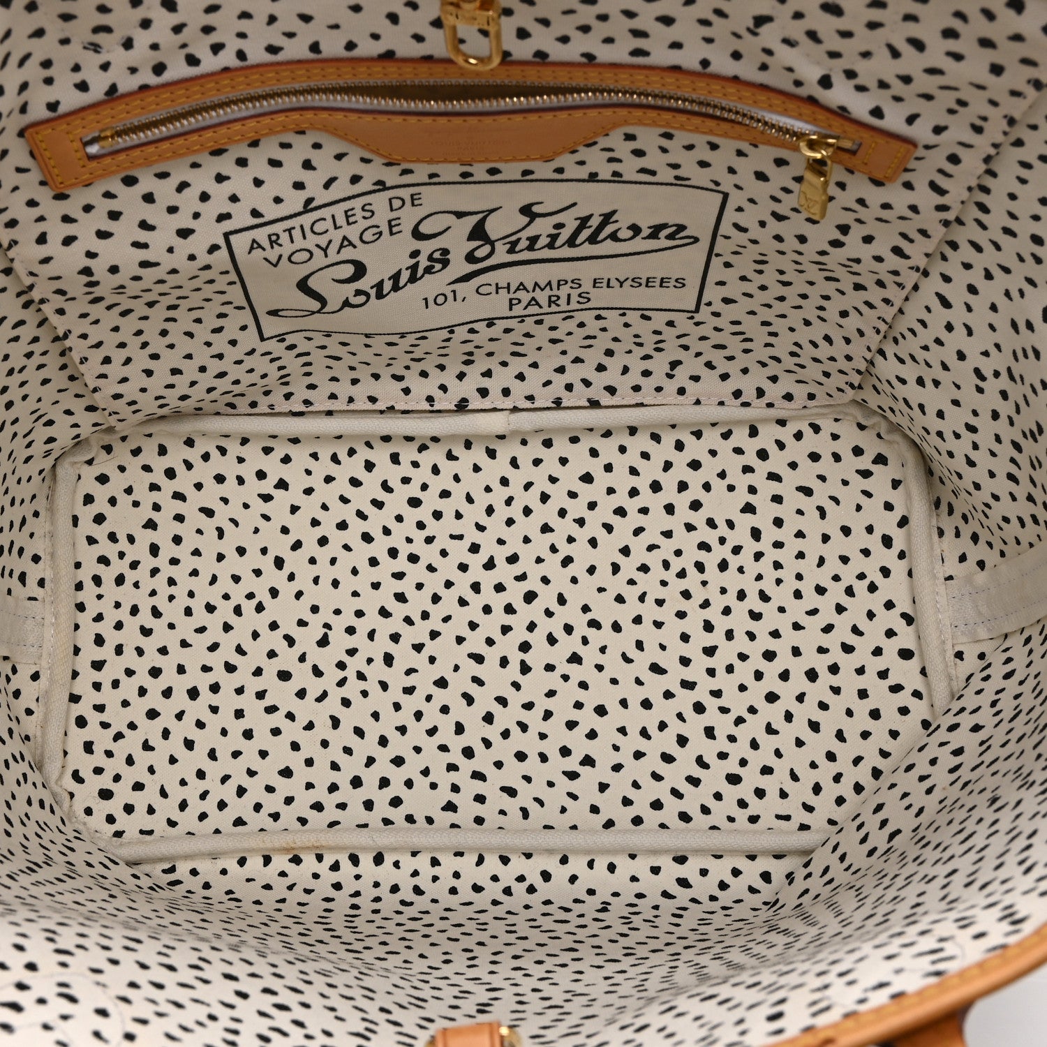 Louis Vuitton Monogram Kusama Waves Neverfull MM White