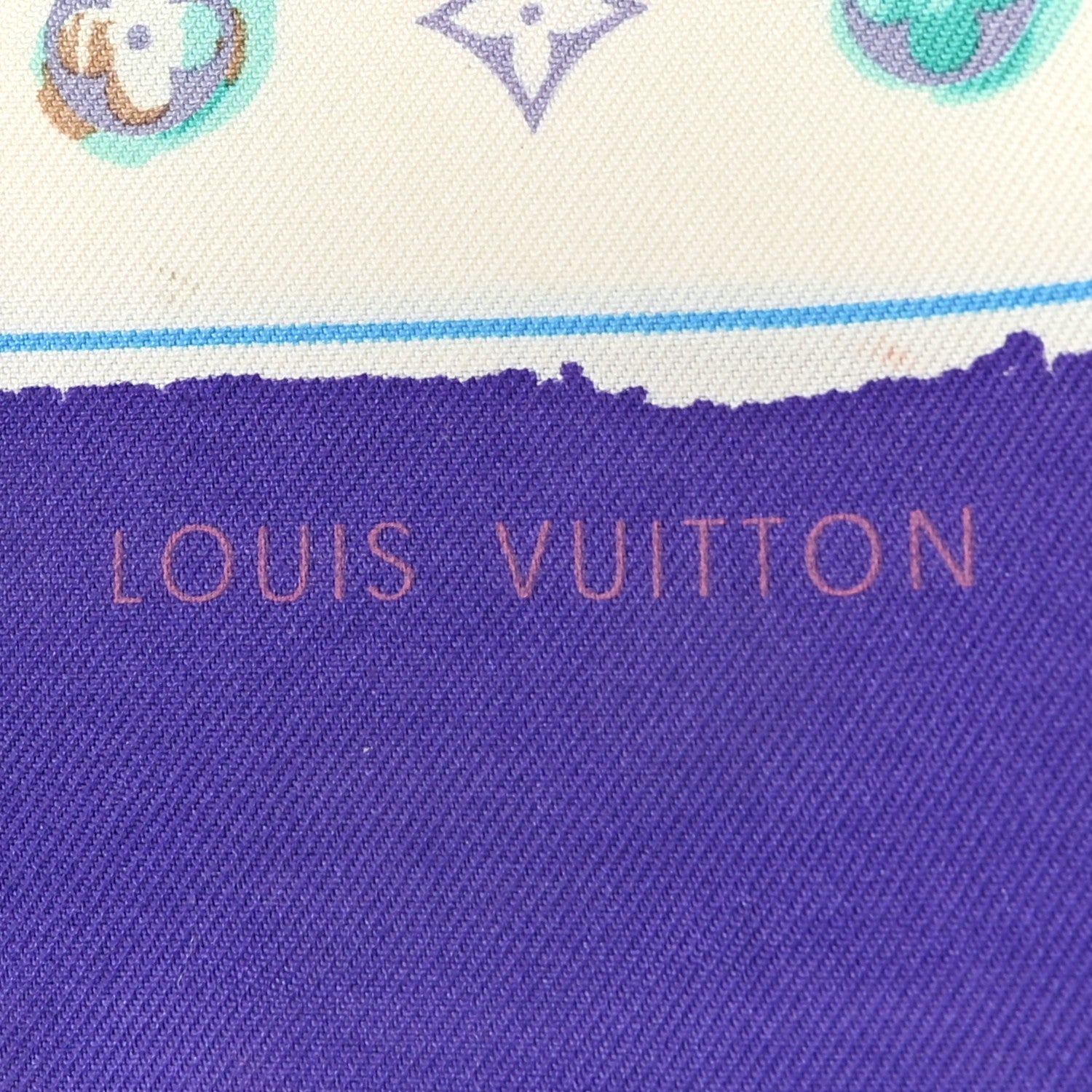 Louis Vuitton Silk Monogram Splash Bandeau