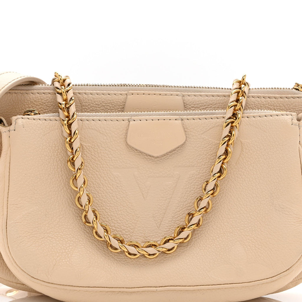 Louis Vuitton Empreinte Monogram Giant Multi Pochette Accessories  Cream
