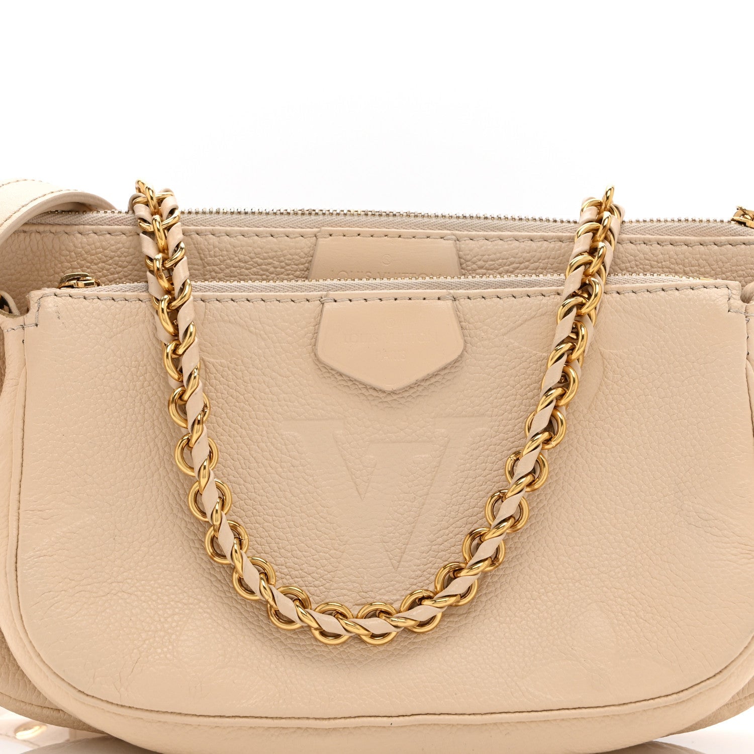 Louis Vuitton Empreinte Monogram Giant Multi Pochette Accessories  Cream