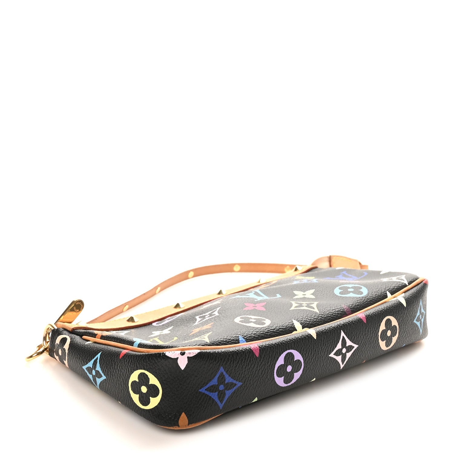 Louis Vuitton Monogram Multicolor Pochette Accessories Black