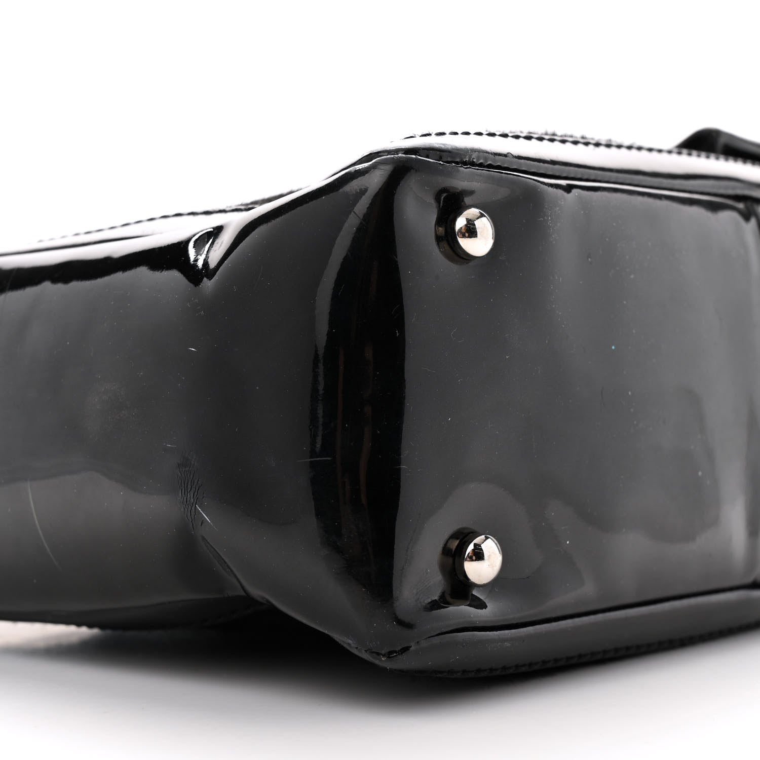 Chanel Patent Pony Hair Small Pocket Tote Black