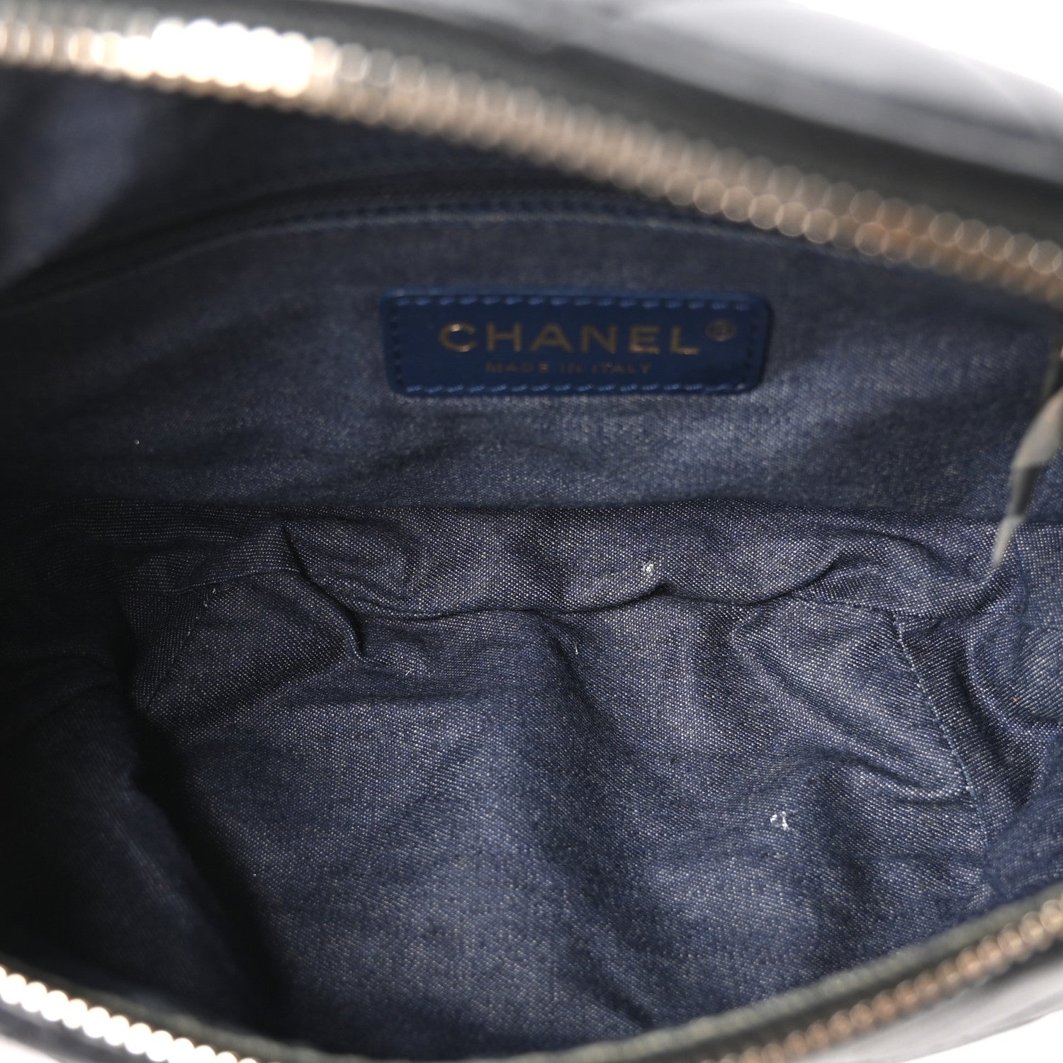 Chanel Lambskin Quilted Resin Bi-Color Waist Bag Fanny Pack Black