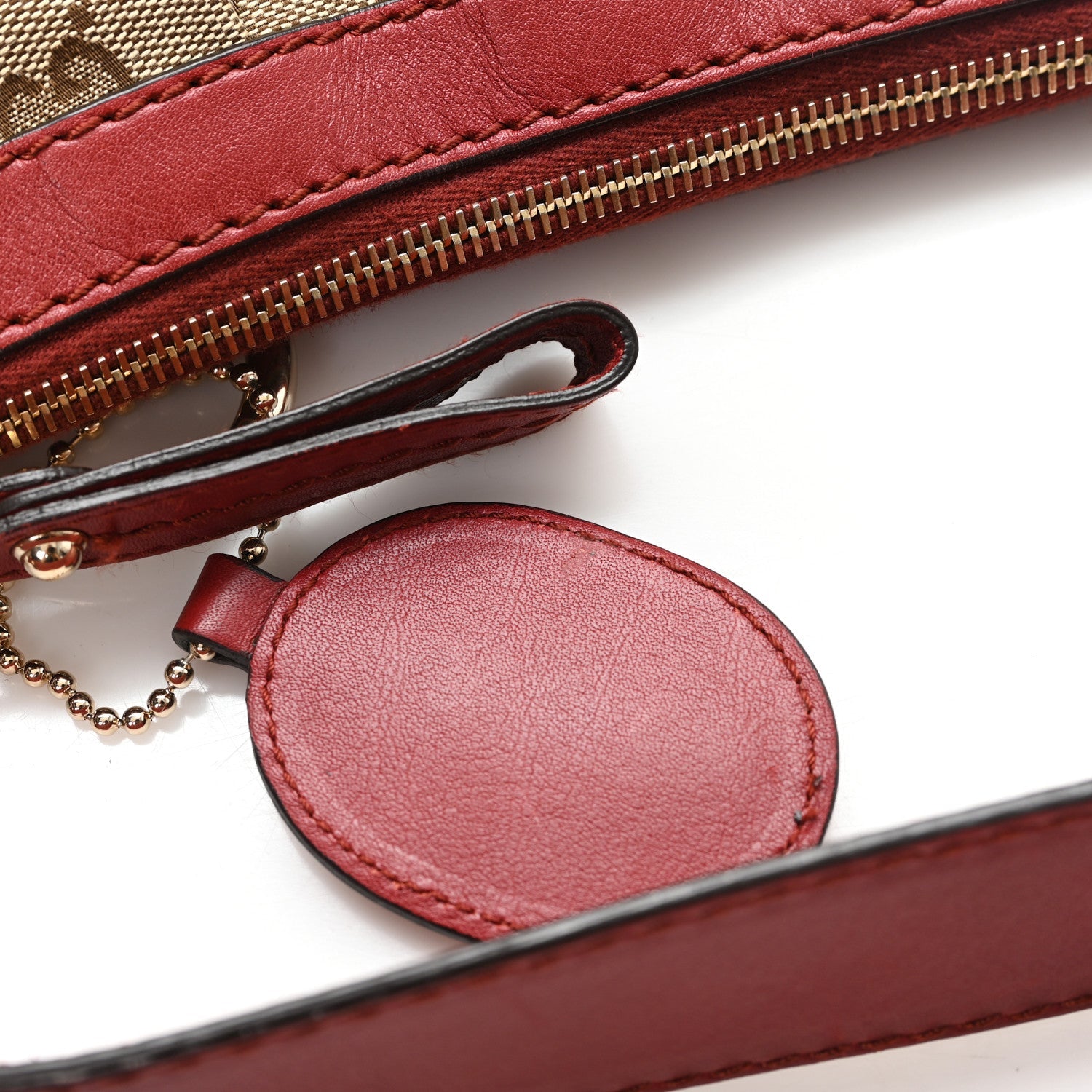 Gucci Monogram Medium Sukey Hobo Red