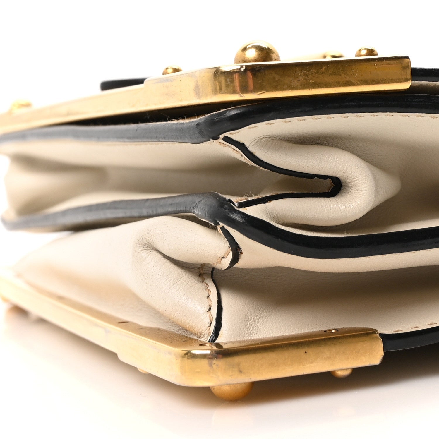 Prada City Calf Saffiano Cahier Bag Talco Black