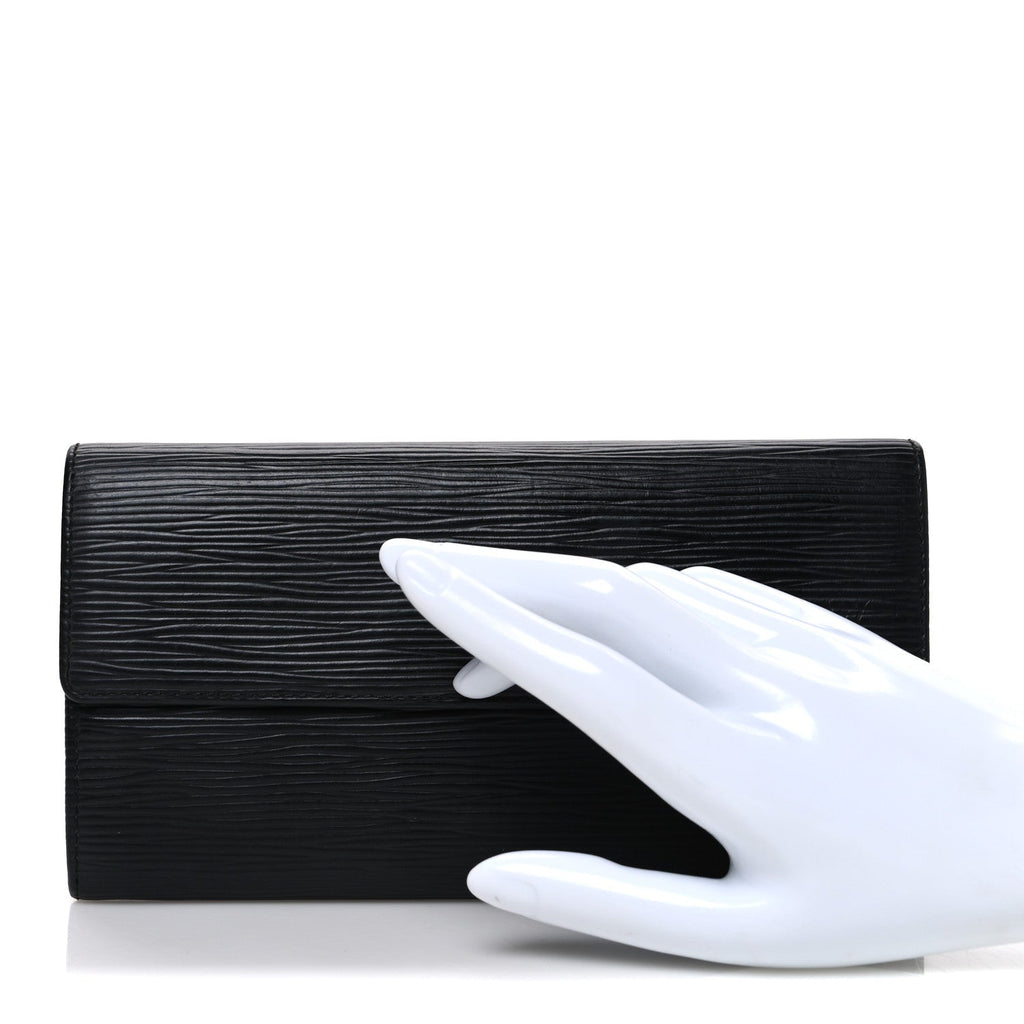 Louis Vuitton Epi Sarah Wallet Black