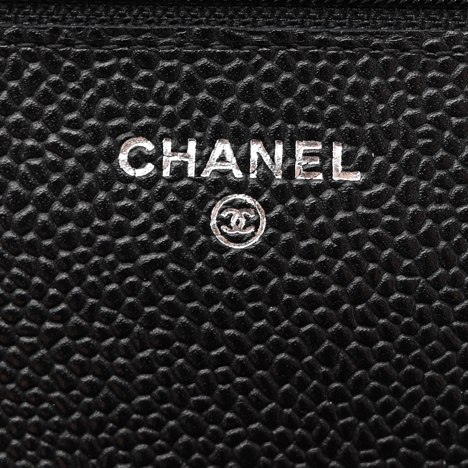 Chanel Caviar Quilted Wallet on Chain WOC Black