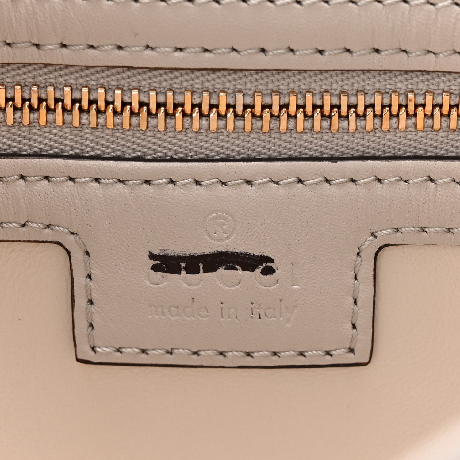Gucci Ancora Calfskin Web Small Jackie Shoulder Bag Light Grey