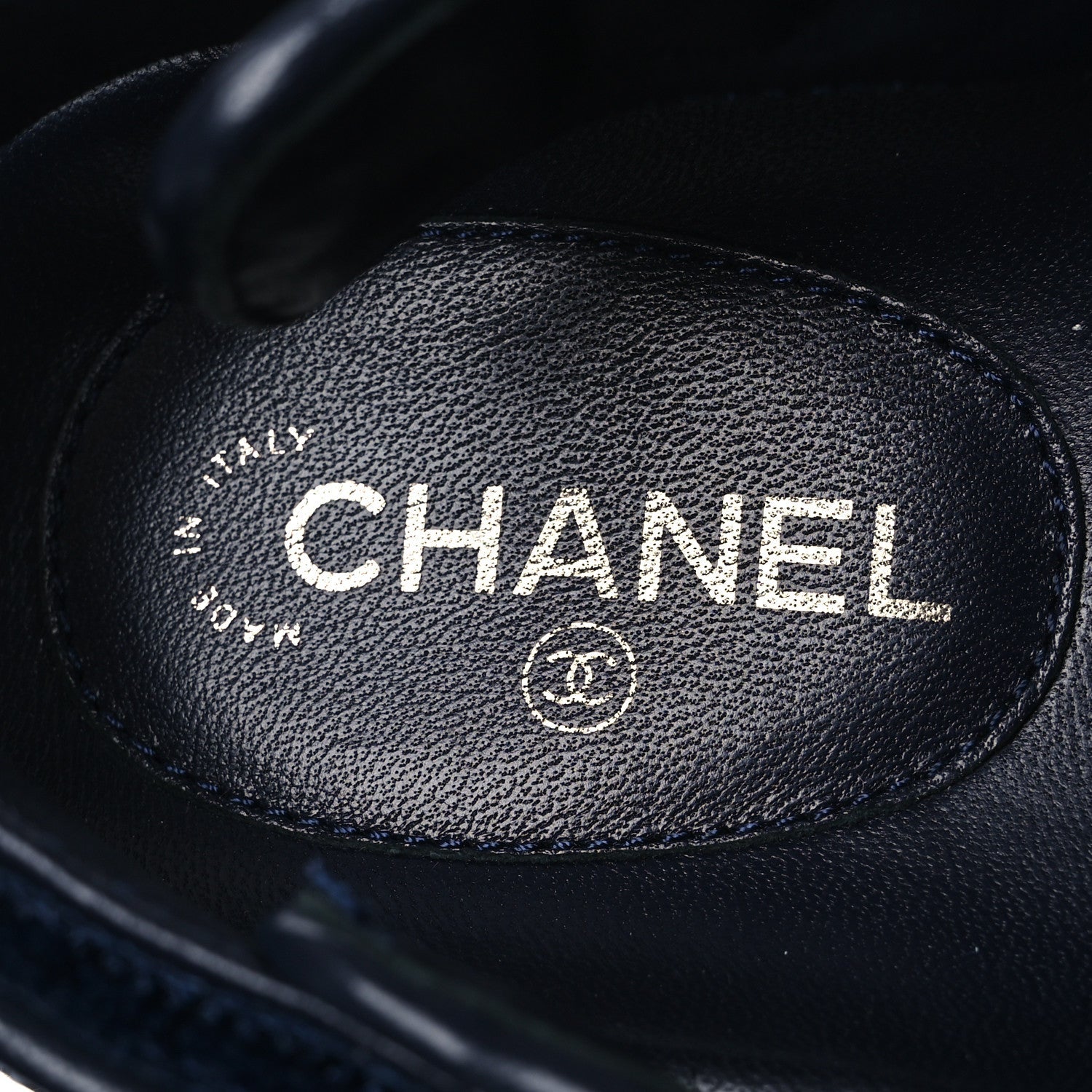 Chanel Velvet Velcro Dad Sandals 37.5 Blue