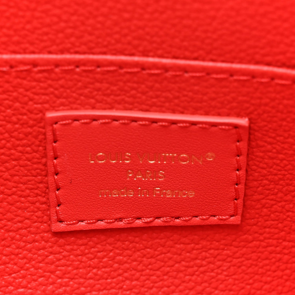 Louis Vuitton Epi Cosmetic Pouch PM Rouge Louis