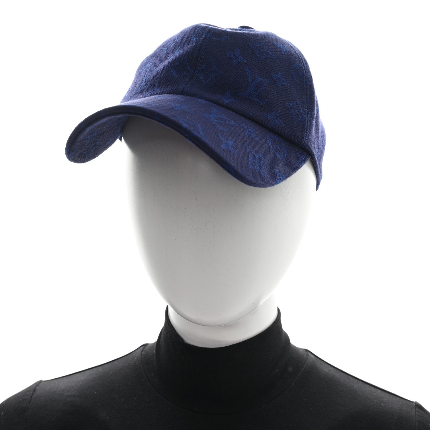 Louis Vuitton Cotton Monogram Essential Cap M Blue