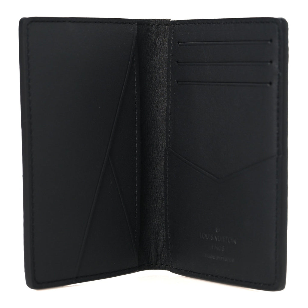 Louis Vuitton Taurillon Monogram Pocket Organizer Black