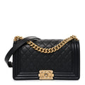 Chanel Caviar Quilted Medium Boy Flap Black