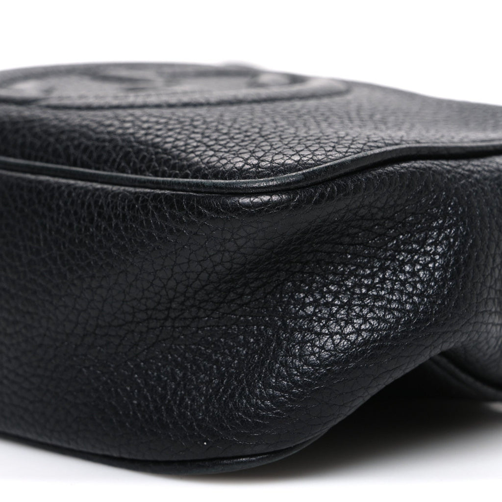 Gucci Pebbled Calfskin Mini Soho Disco Bag Black
