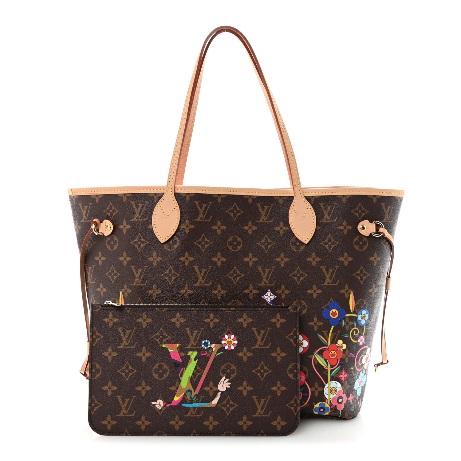 Louis Vuitton LV X TM Monogram Flowers Neverfull MM