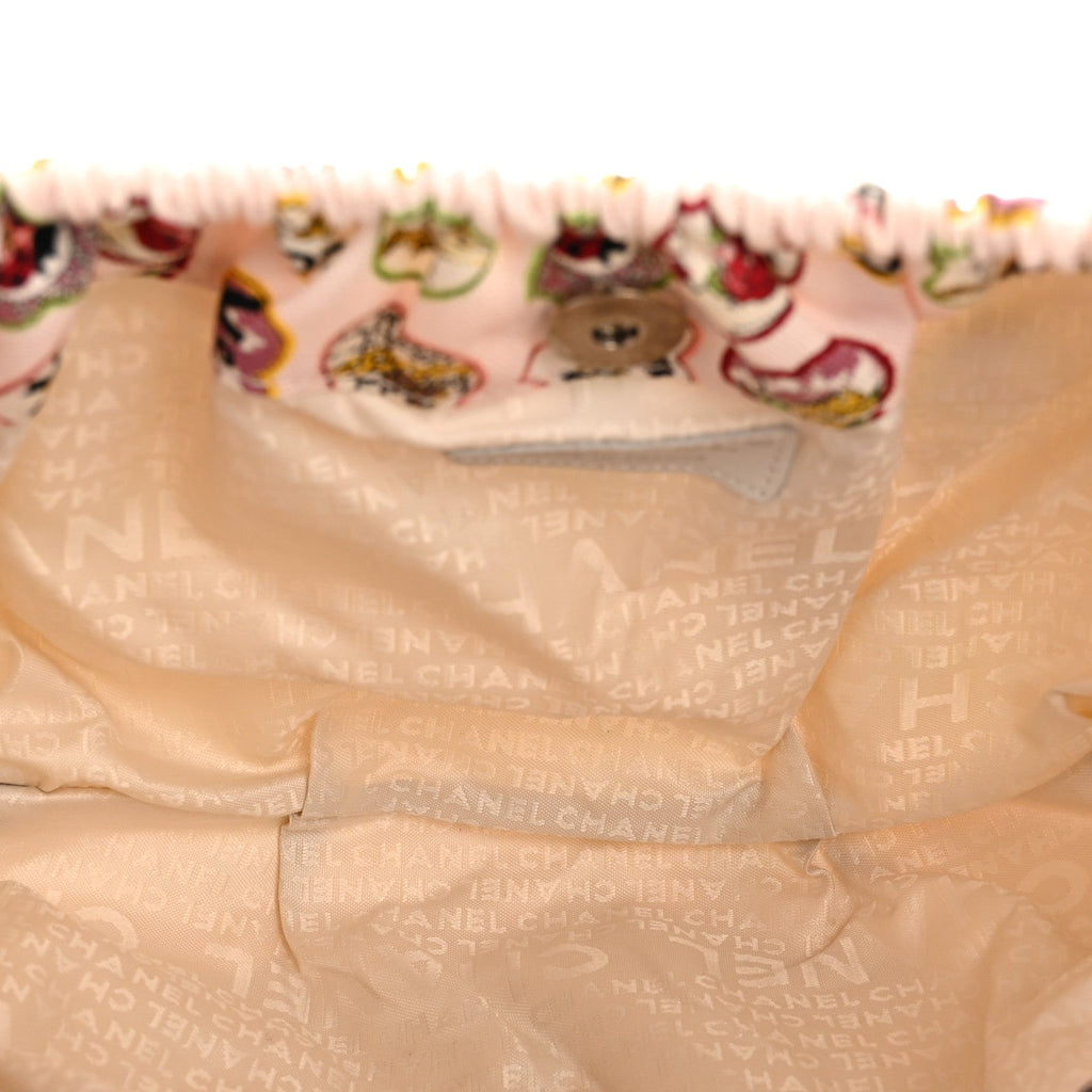 Chanel Canvas Coco Hearts Shoulder Bag Pink