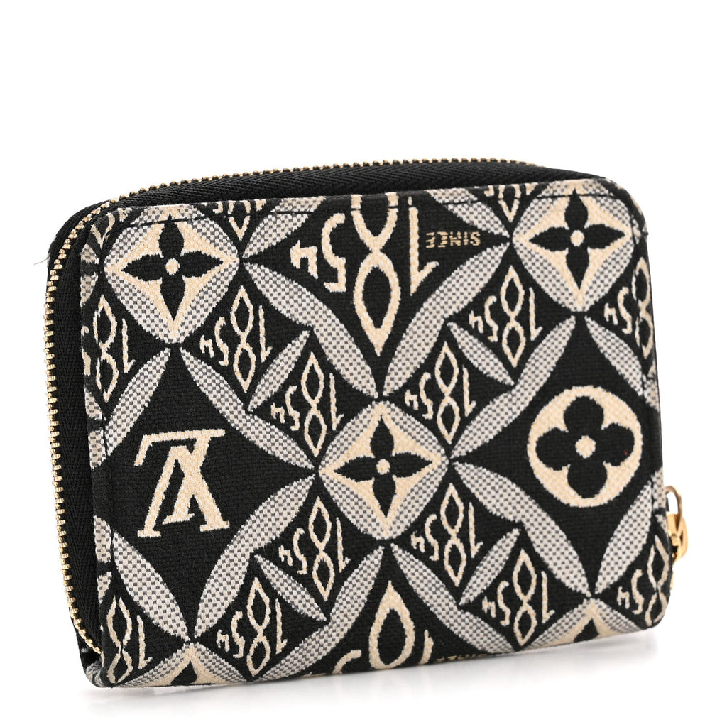 Louis Vuitton Jacquard Since 1854 Zippy Coin Purse Grey