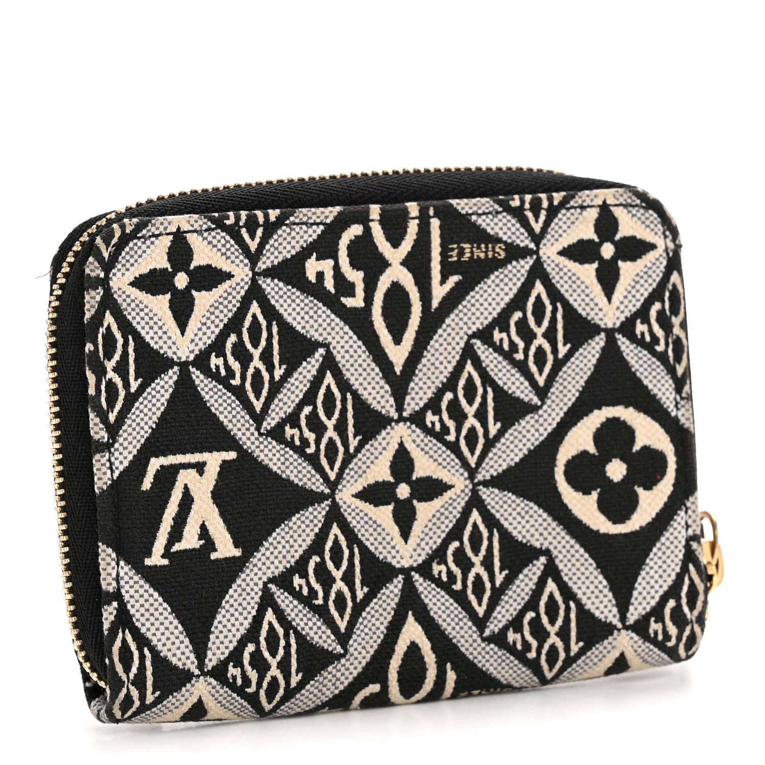 Louis Vuitton Jacquard Since 1854 Zippy Coin Purse Grey
