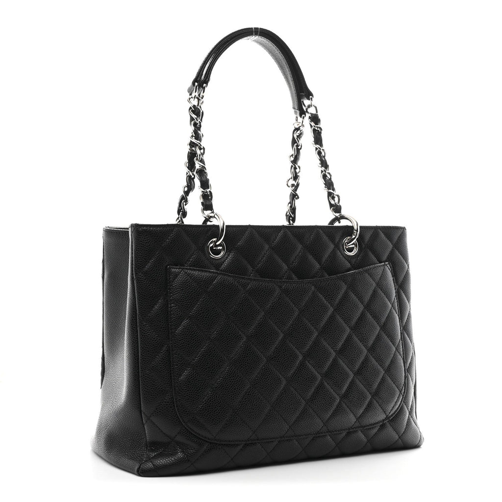 Chanel Caviar Quilted Grand Shopping Tote GST Black