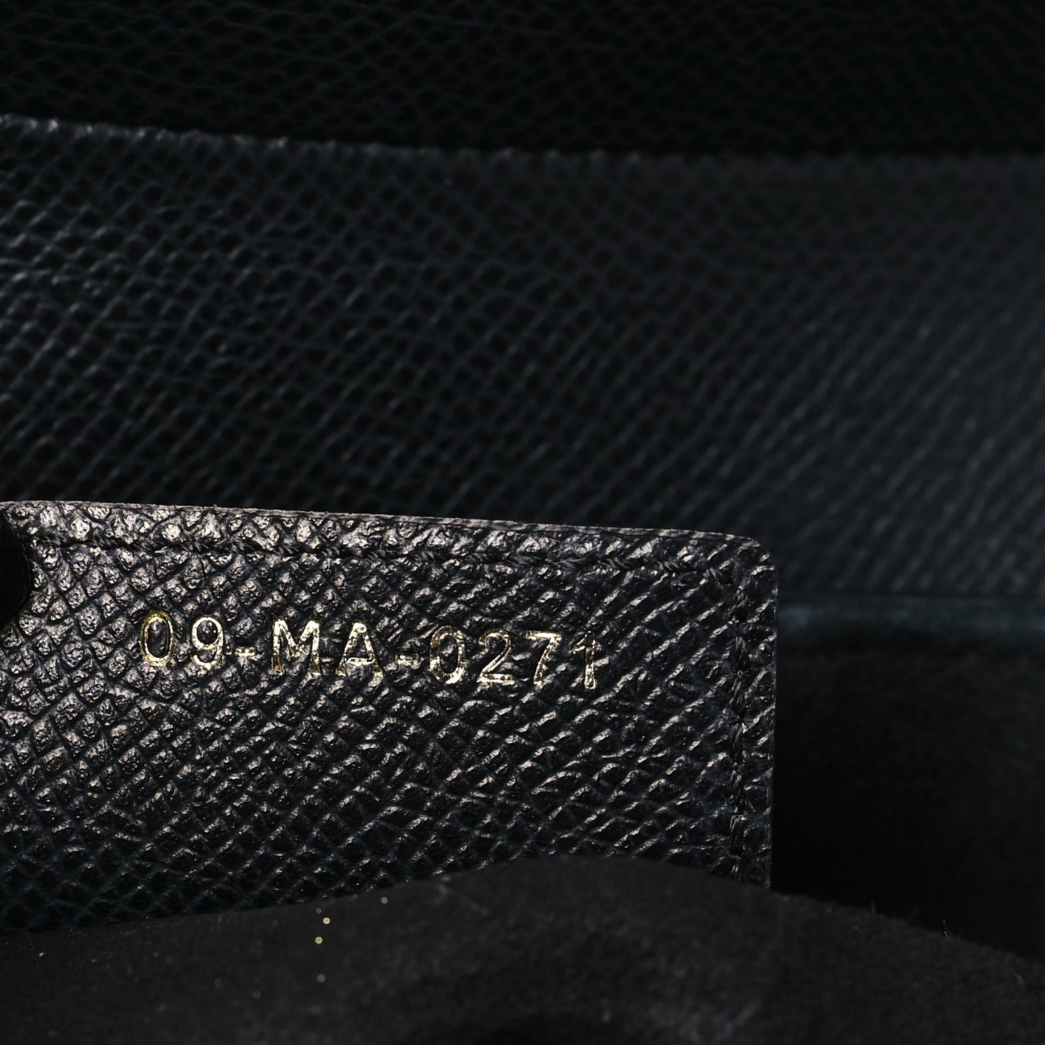 Christian Dior Grained Calfskin Saddle Bag Black