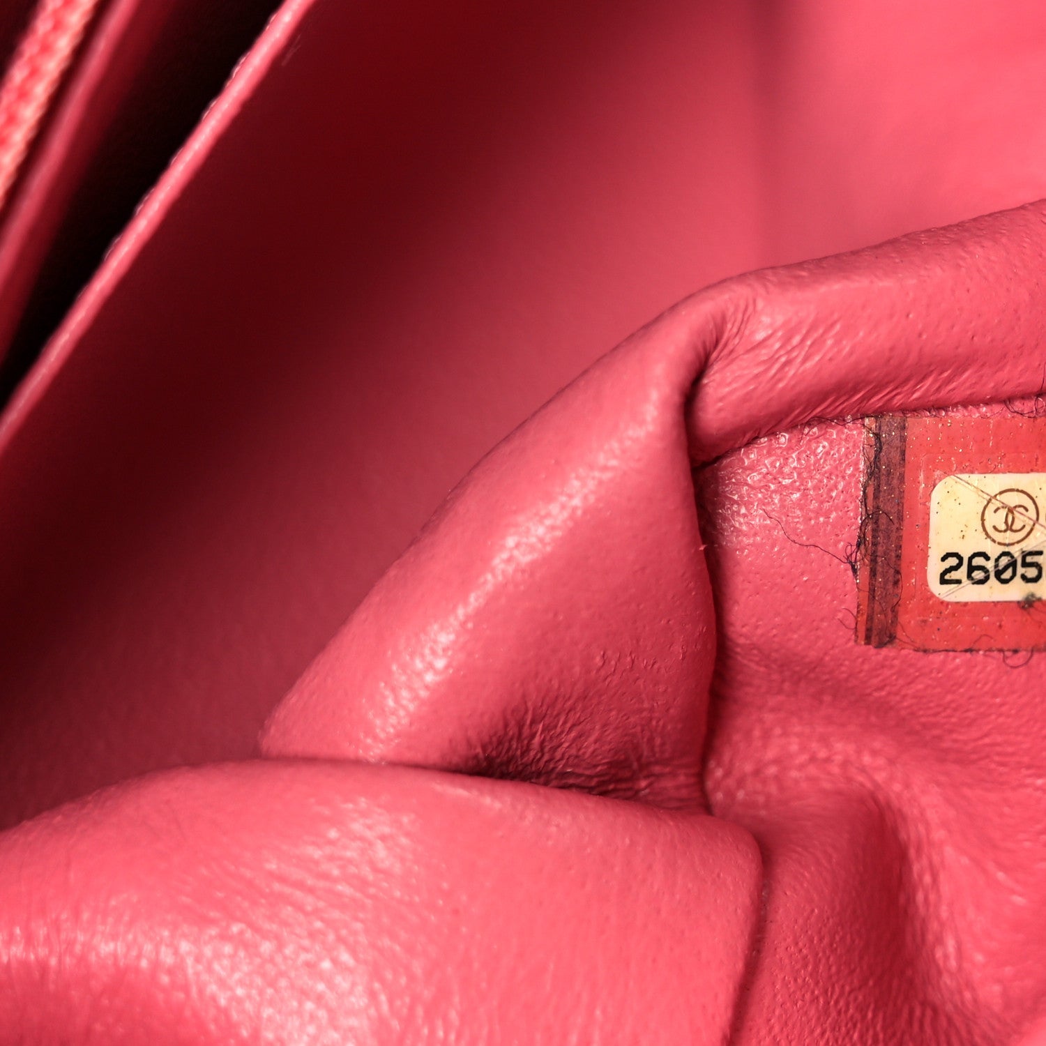 Chanel Lambskin Chevron Quilted Mini Square Flap Pink