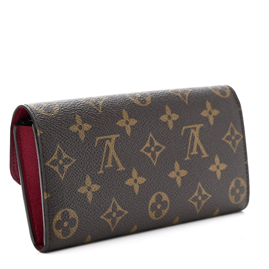Louis Vuitton Monogram Emilie Wallet Fuchsia